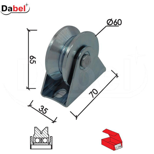 Točak za kliznu kapiju T1005 ZnB 2 ležaja DP1