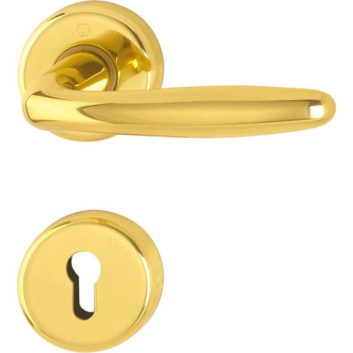 HOPPE garnitura kvake ROISSY - sa rozetnom, TS 39-47, poliran mesing