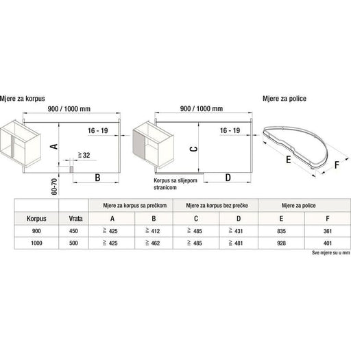 VAUTH-SAGEL CORNERSTONE ugaoni okov