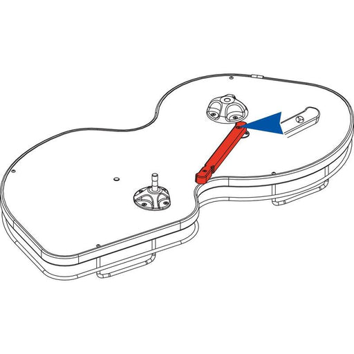 Nuvola ublaživač uvlačenja sa 2 police, čelik