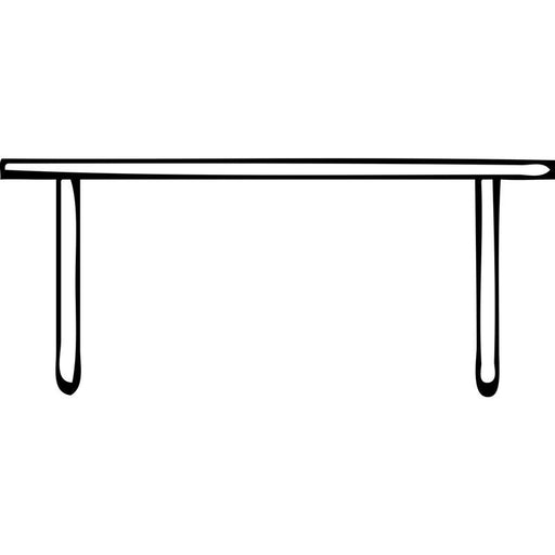 Točkić za nameštaj 0, ø 19 mm, dubina 19 mm, plastika, bela