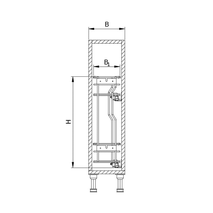 EKSKLUZIV BOČNA FIOKA- širina elementa 200mm