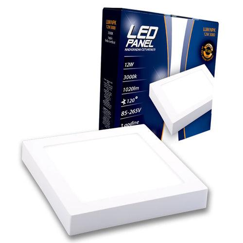 LUMAX LED PANEL NADGRADNI četvrtasti 12W