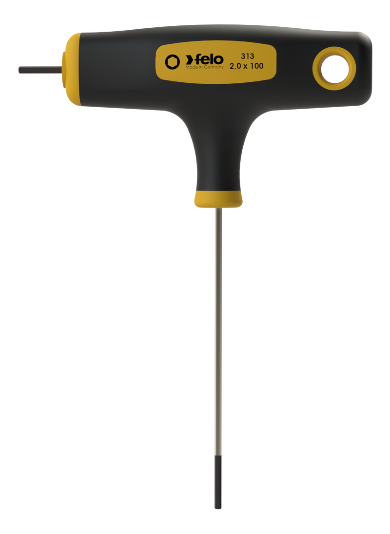 Felo dupla T-ručka HEX šrafciger — 2 mm × 100 mm