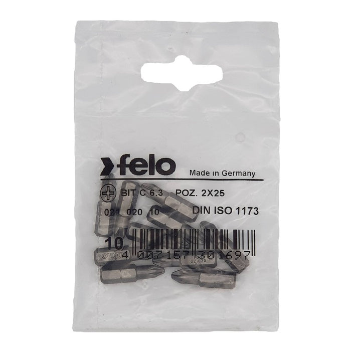 Bit Felo Industrial Pozidriv PZ2 x 25 02102010