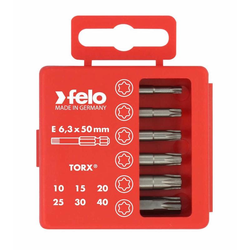 Set bitova Felo Industrial Bit-box Profi 50 mm TORX 03691516 6 kom