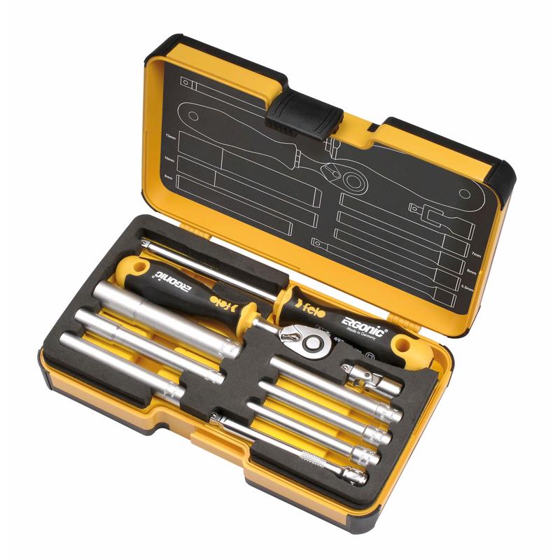 Felo Set alata M-Tec sa čegrtaljkom XL-Strongbox R-GO — 10 kom, 05781006