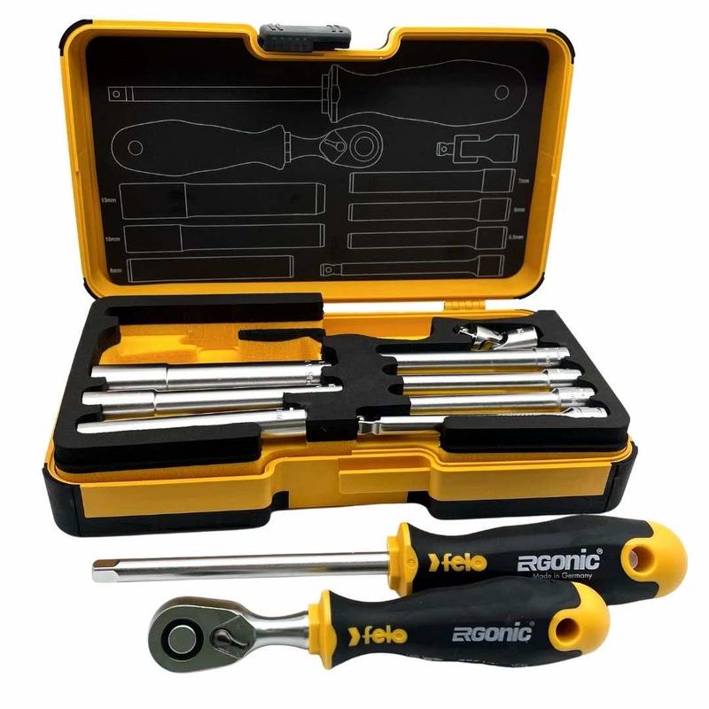 Felo Set alata M-Tec sa čegrtaljkom XL-Strongbox R-GO — 10 kom, 05781006