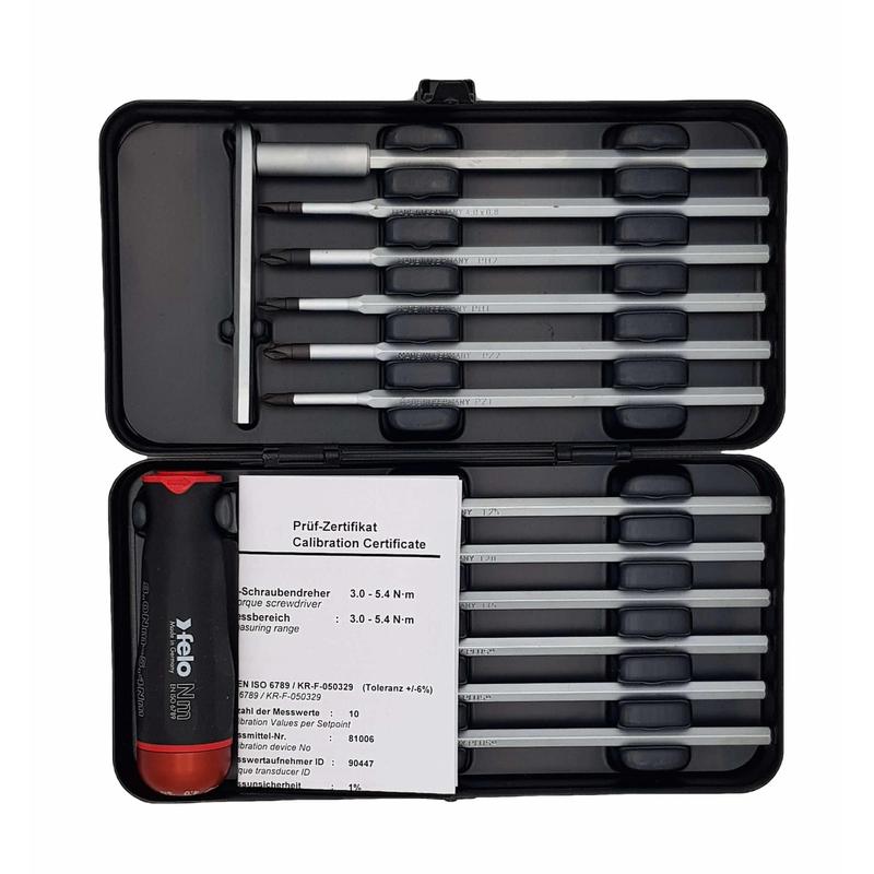 Set Felo Nm-Box moment šrafciger 3,0-5,4 Nm — 12 kom