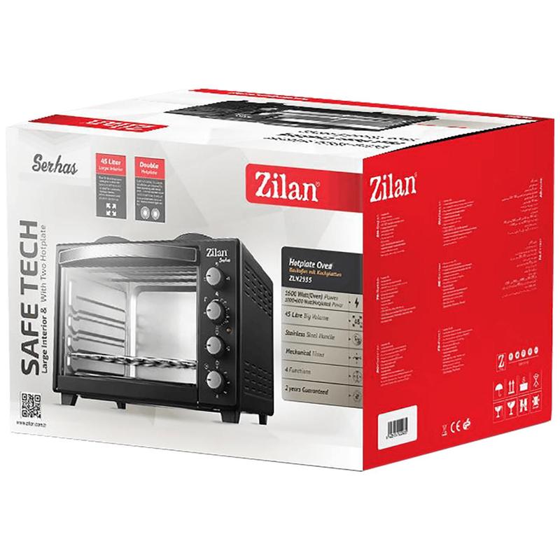 Zilan Mini pećnica, 2 ploče, 45 l, 3200 W, crna - ZLN2935