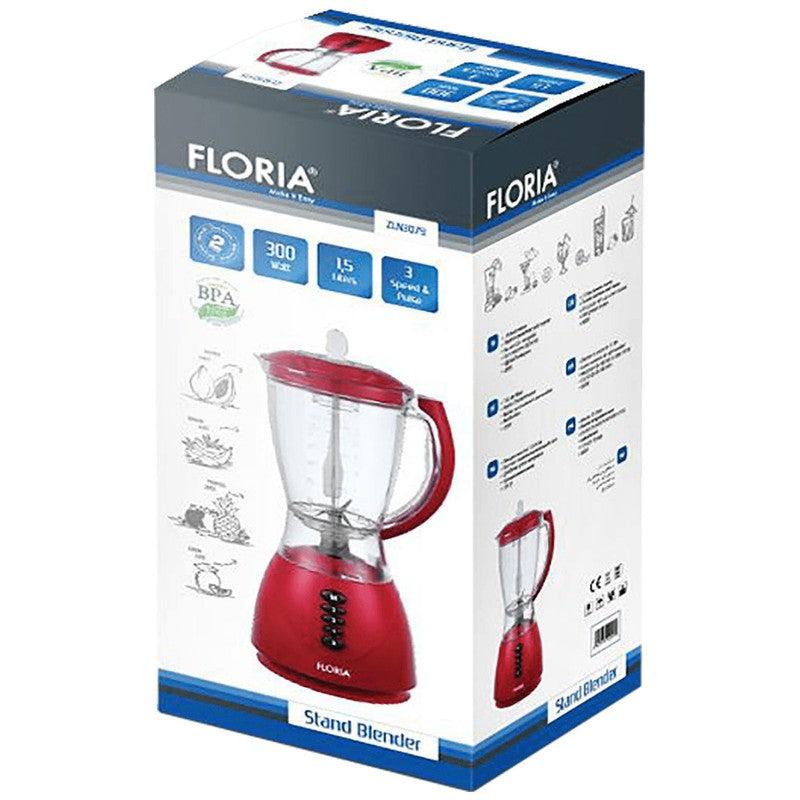 Floria Blender ZLN3079 RD — 1,5 l, 300 W, crveni