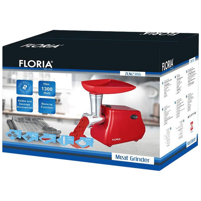 Floria Mašina za mlevenje mesa, snaga 1300 W, crna - ZLN2386/BK