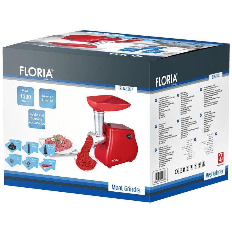 Floria Mašina za mlevenje mesa ZLN2387 — 1300 W, crvena