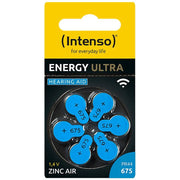 (Intenso) Baterija za slušni aparat, A675/PR44,1.45 V, pakovanje 6 kom
