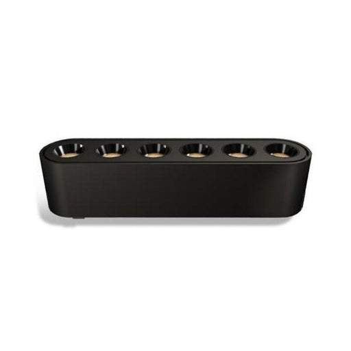 Magnetna šinska LED svetiljka 6W 36° 3CCT ultra slim — crna