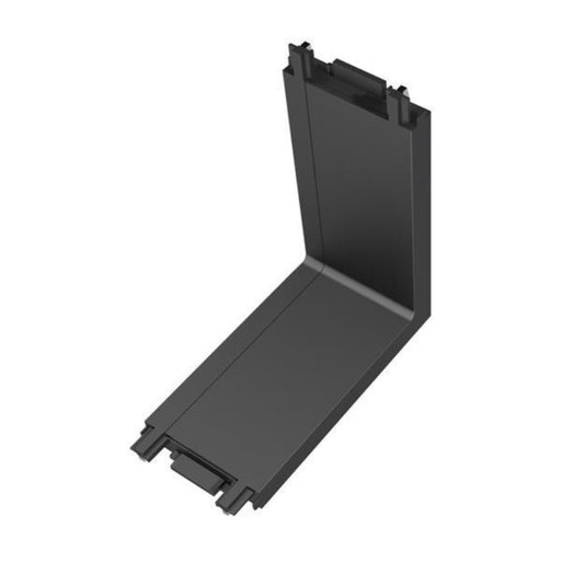 Ugaoni L konektor za ultra slim magnetne šine — crna