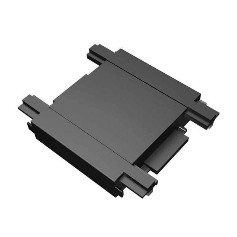 Ravni konektor za ultra slim magnetne šine — crna