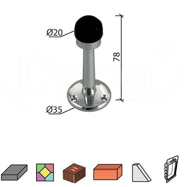 ZIDNI ODBOJNIK ZA VRATA OD601