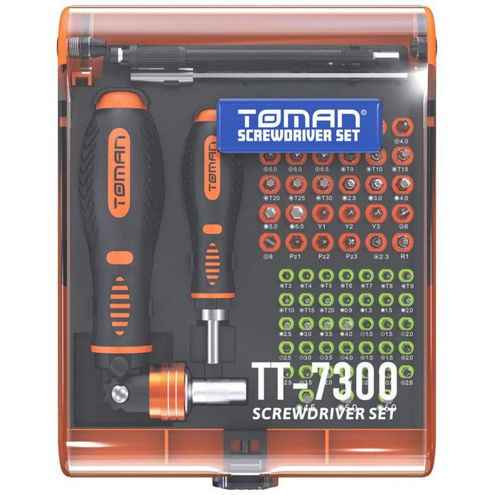 Toman Set alata, precizni odvijači, 73 kom - TT-7300