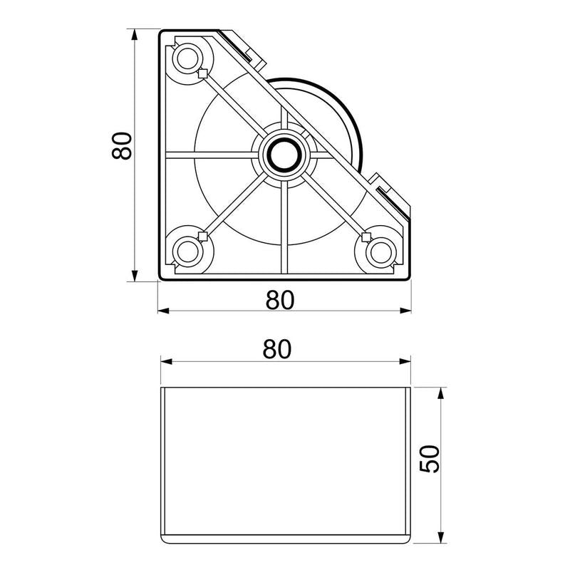 ON K Noga 80x80 5cm PVC