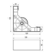 ON K Noga 120x120 5cm PVC