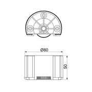 ON K Noga d=80 PVC 5cm