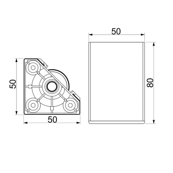 ON K Noga 50x50 8cm PVC