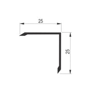 AL profil LZZ 3509/25x25/2,7m