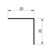 PVC profil LZZ 20x20/2,7m