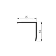 LZZ INOX profil 20x20/2,7m