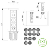 OU utičnica CAMINO 2x USB WIFI