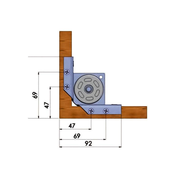 Metalna stopa za podešavanje korpusa - 03