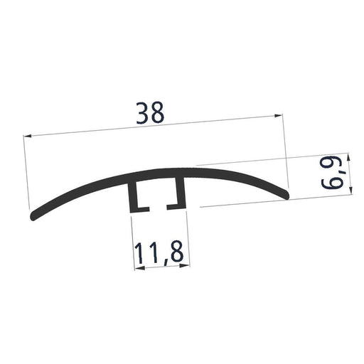 LIN YP-38 PVC Prelazni T Profili