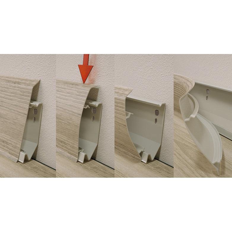 CP EVO PVC cokla 70mm — više dezena