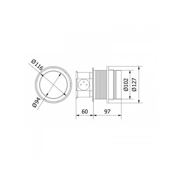 OU utič.pop-up COMFORT 3+2 GTV