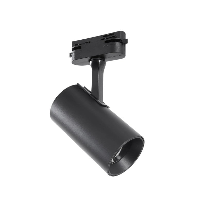 Šinski monofazni reflektor GU10 Ø60×115mm — crna