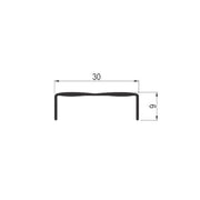 KB INOX bordura S=30mm
