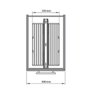 Žičani špajz DAUER 330x510x1250 4 korpe, korpus 400 mm