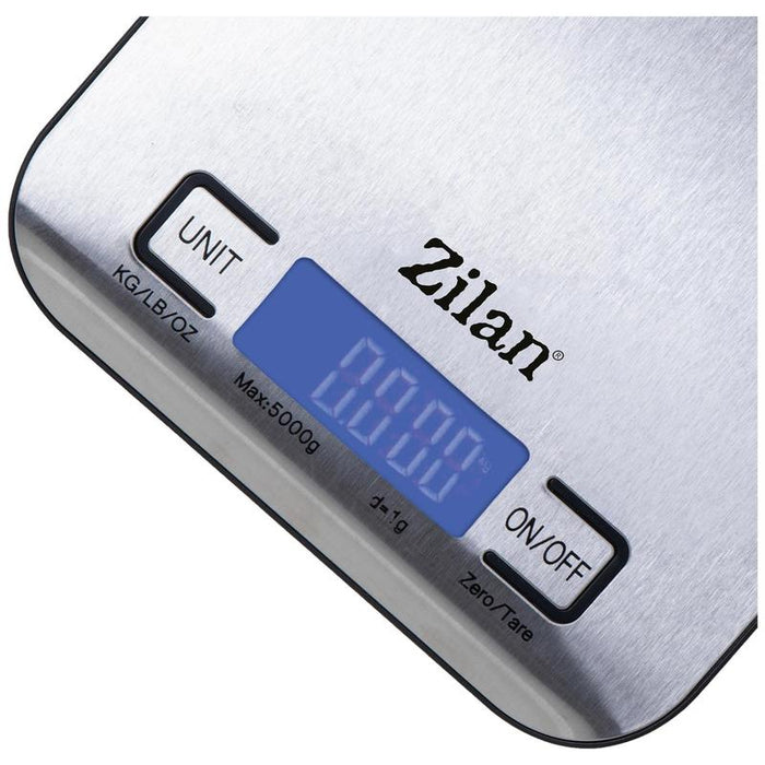 Zilan Vaga, digitalna kuhinjska, do 5 kg., INOX - ZLN2984