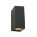 Zidna lampa 2xGU10 IP65 tamno siva