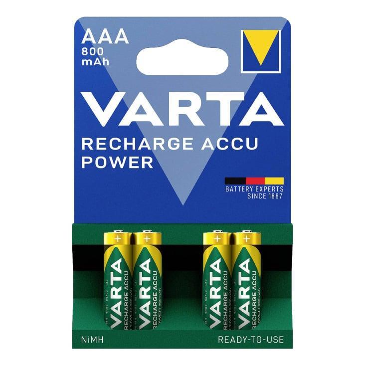 Varta punjive baterije AAA 800 mAh — 1.2 V, 800 mAh, 4 kom
