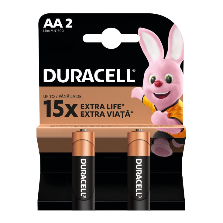 DURACELL Baterija alkalne AA — 1.5 V