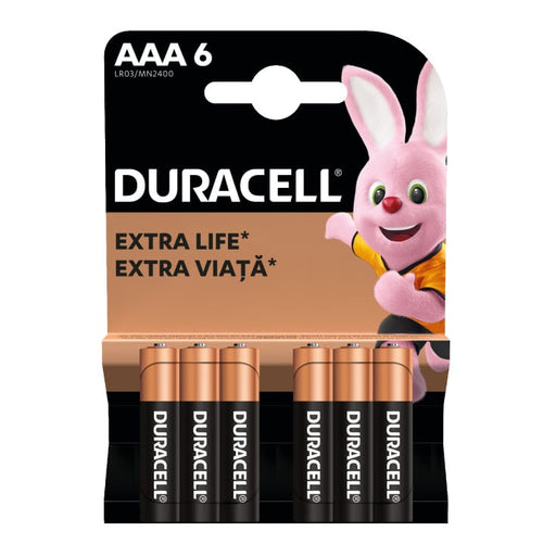 Duracell alkalne baterije AAA — 1.5 V, 6 kom