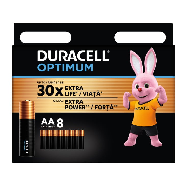 Duracell alkalne baterije AA — 1.5 V, 8 kom