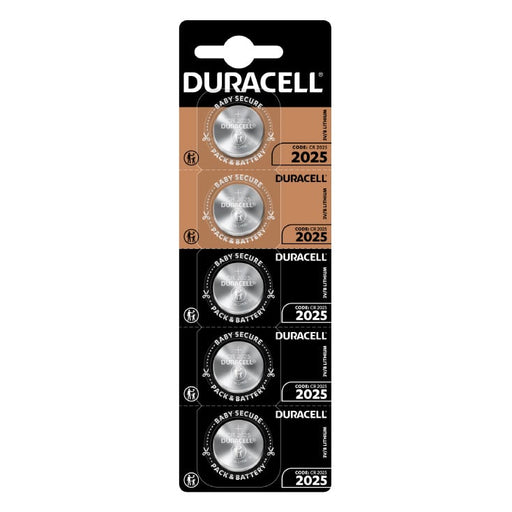 Duracell dugmaste baterije CR2025 — 3 V, 5 kom