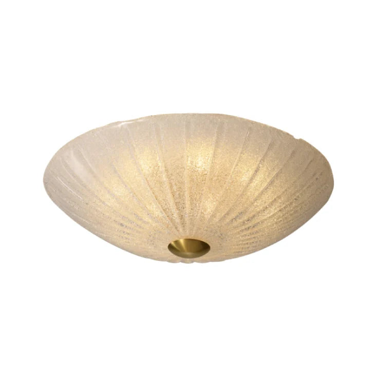 Plafonska svetiljka VESTA 605 — 6×G9, mesing, staklo, Ø400 mm