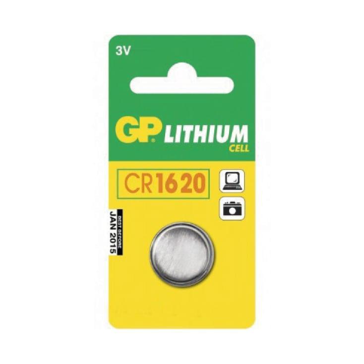 GP dugmasta baterija CR1620 — 3 V