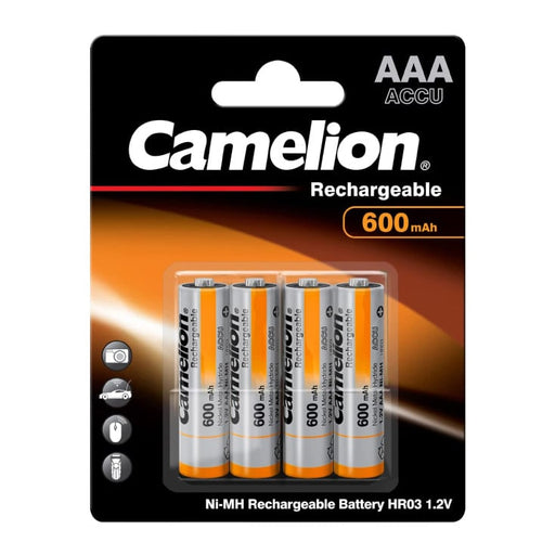 Camelion punjive baterije AAA 600 mAh — 1.2 V, 600 mAh, 4 kom