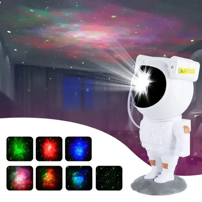 Astronaut zvezdano nebo sa nebula projektorom