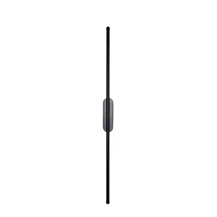 Crna zidna LED lampa 12W 3000K IP20 1m